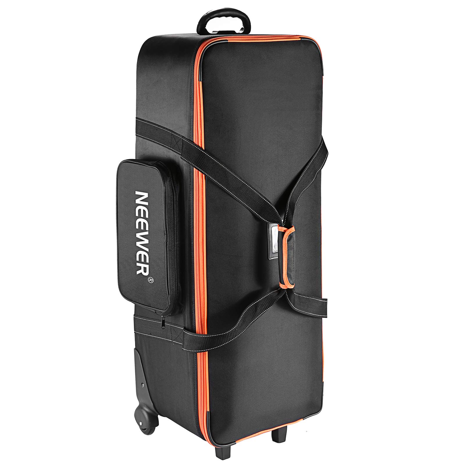 Neewer Photo Studio Equipment Trolley Carry Bag 38"x15"x11"/96x39x29cm with Straps Padded Compartment Wheel