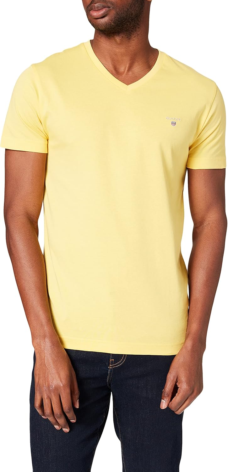 GANT Men's ORIGINAL SLIM VNECK TSHIRT TShirt Buy Online at Best