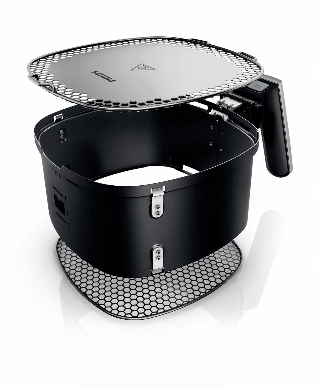 Philips HD9980/20 Airfryer Variety Basket, Silver/Black Buy Online in