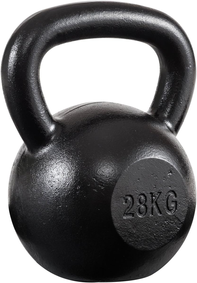 Holomall Costway Cast Iron Kettlebell Strength Exercise Training Kettlebells Home Gym Fitness (24Kg, 28Kg, 30Kg,32Kg) (28)