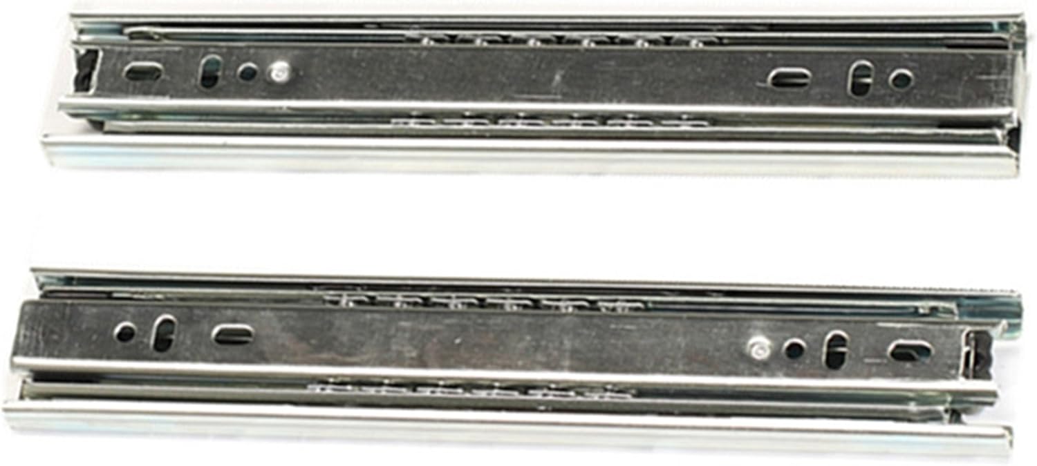 Pair 9 Inch Full Extension Ball Bearing Telescopic Drawer Slides