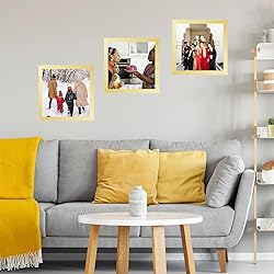 JCJMY 6x6 Picture Frame Gold for Wall Hanging or