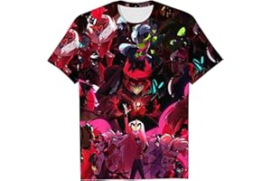 BTLYUIOAPE Hazbin Hotel Alastor Hazbin Hotel Shirt Oversized Women'S Casual Cotton Quick Dry Custom Graphic Fashion Tee Tops