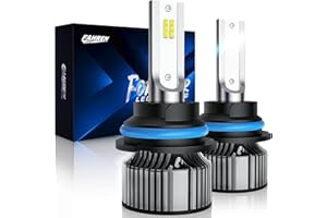 forenner 9007/HB5 Light Bulbs 6500K Cool White, 500% Brighter 9007 HB5 Bulbs, Ultra-Bright 9007 High Low Beam Fog Bulb, Plug and Play, Halogen Replacement Fog Light, Pack of 2