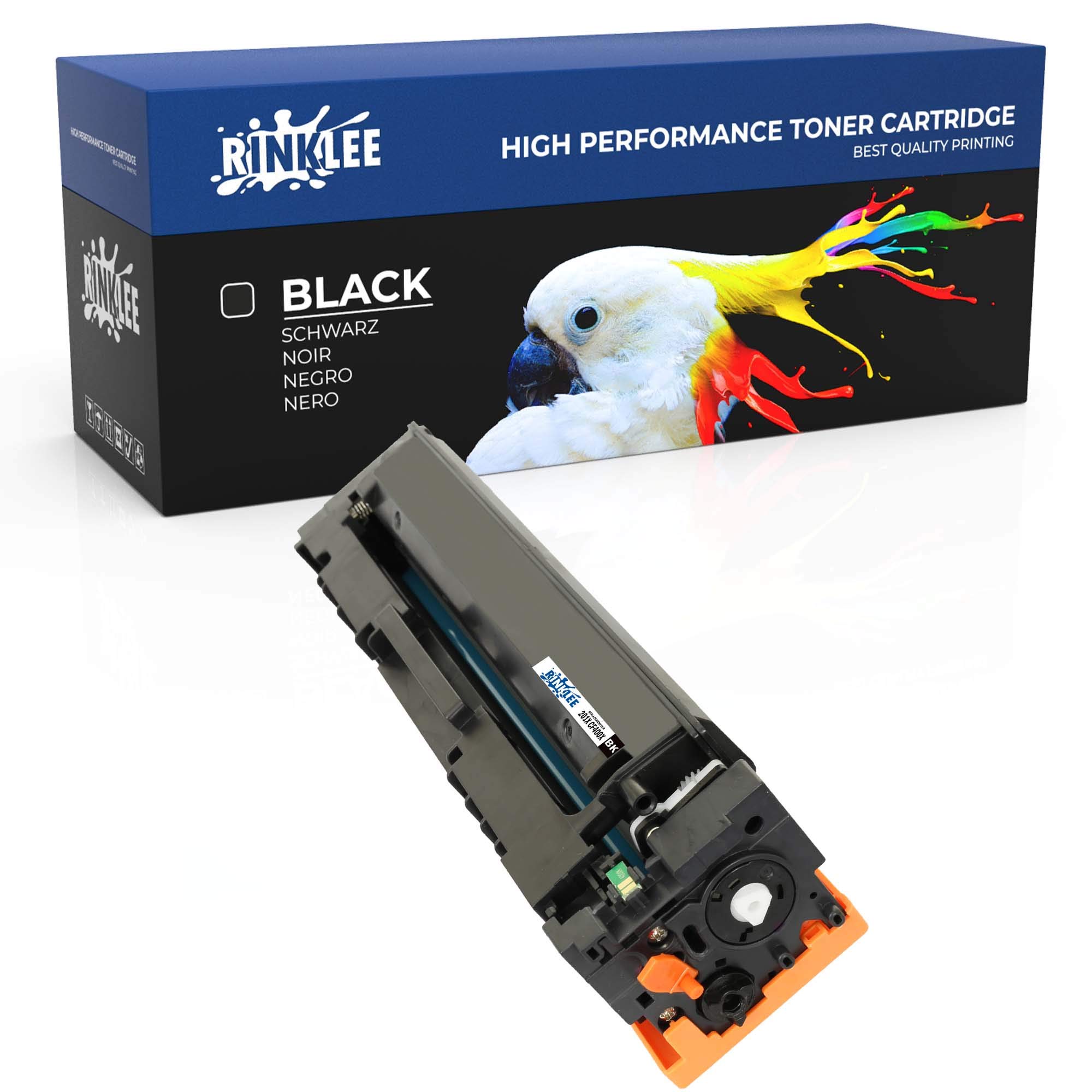 RINKLEE CF400X 201X 201A Toner Cartridge Compatible with HP Color LaserJet Pro MFP M277dw M277n M274n M252dw M252n | High Yield 2800 Pages | BLACK