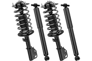 LEDKINGDOMUS Front Complete Strut Rear Shocks and Coil Spring Assembly Compatible with 2008-2012 Buick Enclave, 2009-2012 Chevy Traverse, 2007-2012 GMC Acadia, 2007-2010 Saturn Outlook