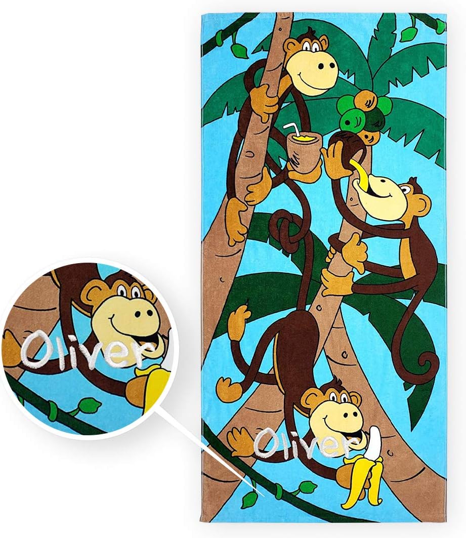 embroidered kids towels