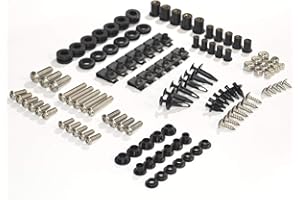 BIKE BOLTZ Complete Motorcycle Fairing Bolt Kit For Kawasaki Ninja 250R / EX250 2008-2012 Body Screws, Fasteners, and Hardware