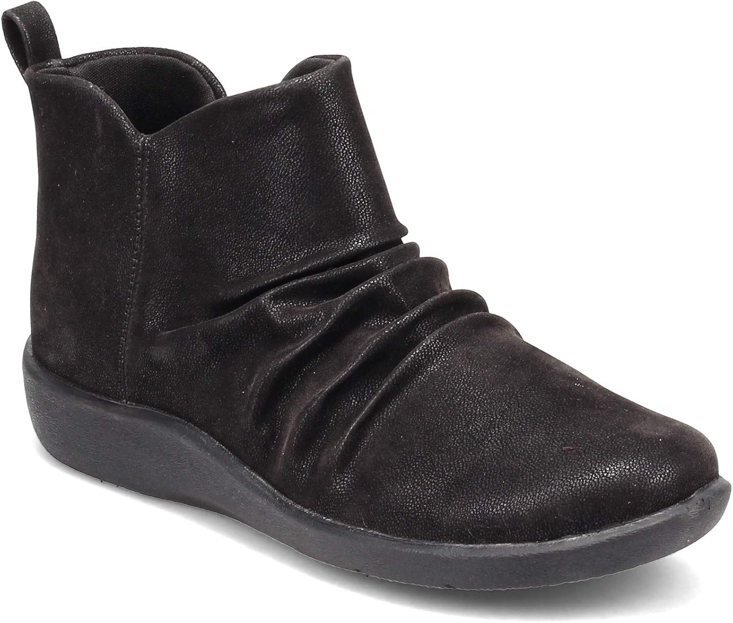 clarks ruched ankle boots
