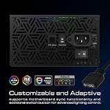 GAMDIAS KRATOS M1-600B 600W ATX UK PC Power Supply 80+ Bronze ARGB view 4