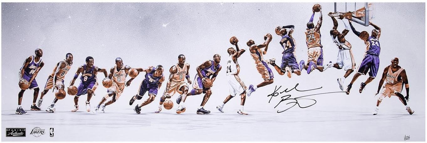 kobe bryant signed basketball panini