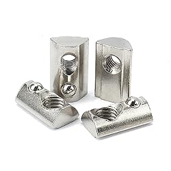 20 Pcs 2020 Series T Spring Nut, M4 Thread Roll in