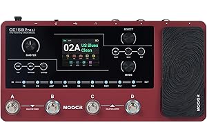 MOOER GE150 Pro Li Guitar Amp Modelling Multi Effects PedalBuilt-in Battery with 200 Presets, 151 Effects, 55 Amp Models, 26 