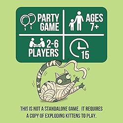 Exploding Kittens Zombie Kittens Expansion Pack 2-5