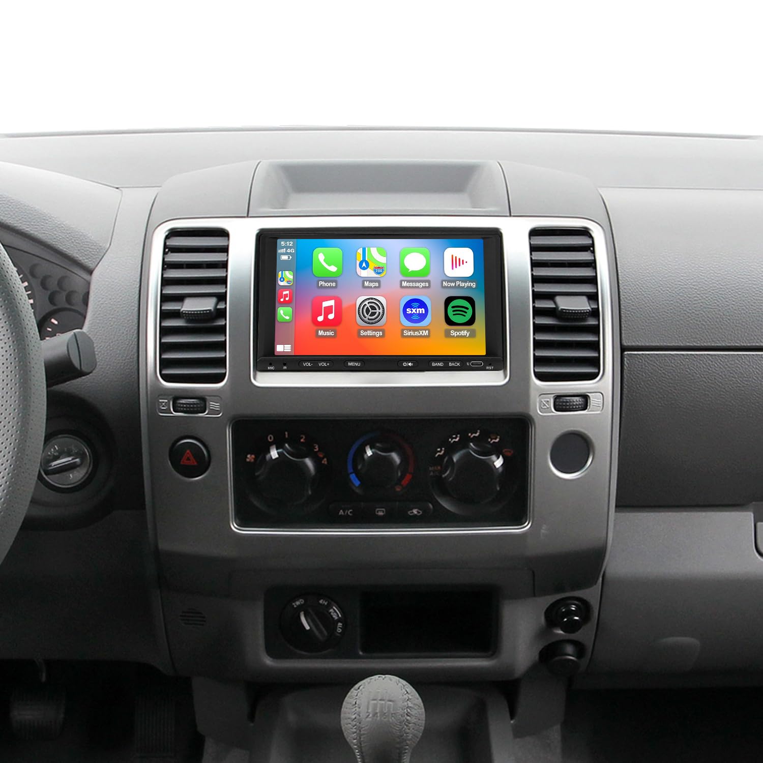View 1 of ***(PARTS ONLY/ NON FUNCTIONAL)***QLED Radio for Nissan Frontier Xterra 2005 2006 2007 2008 Upgrade,Touch Screen Stereo Replacement,Wireless carplay Android auto,Free Camera