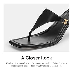 Coach Women's Heritage Hardware Thong Sandal