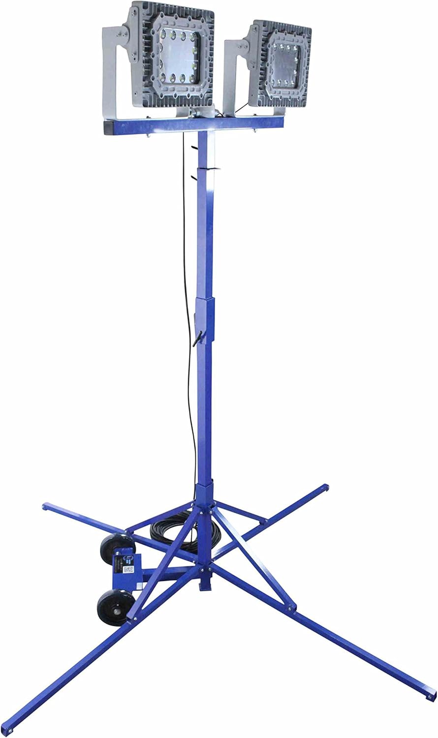 300 Watt Work Area LED Light Tower Quadpod Mount Temporary Construction