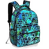 Moduyok Backpacks For Boys Video Game Boys School Backpack for Kids Children Teens Elementary Middle School Students Bookbag Ages 6-18 Lightweight Travel Back Pack