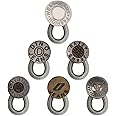 Pants Extender Button, Luxiv 6 Style Jeans Waistband Extender Button No Sew Metal Collar Buckle Pregnancy Pant Expander Elast