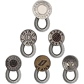 Pants Extender Button, Luxiv 6 Style Jeans Waistband Extender Button No Sew Metal Collar Buckle Pregnancy Pant Expander Elast