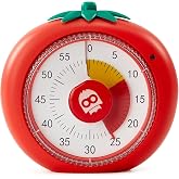 Magnetic Visual Timer, 60-Minute Countdown for Kitchen Classroom Homework | 4-Color Zone Dial with Cute Design, Kids Timer with Pomodoro Mode Time Management Tool for ADHD, Cooking &amp; Baking