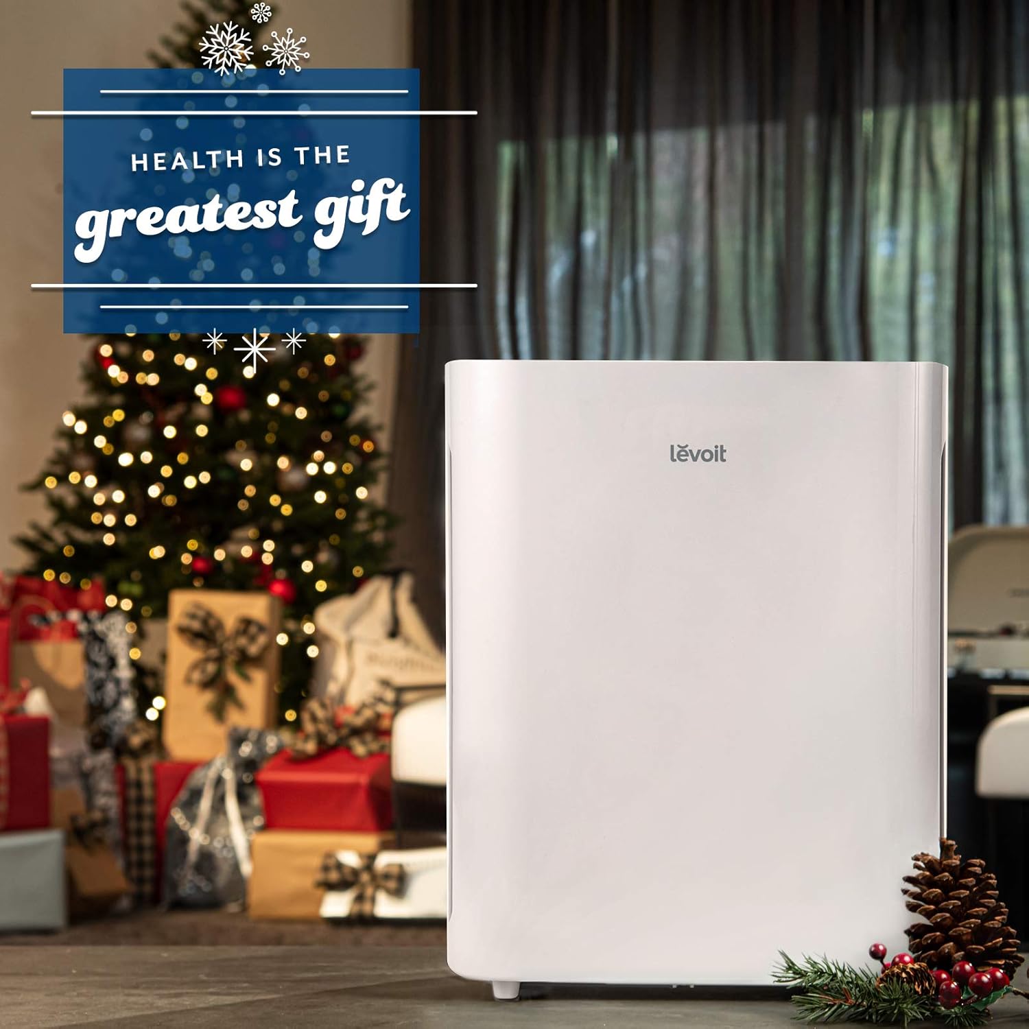 LEVOIT Air Purifier for Home Large Room, H13 True HEPA Filter Cleaner for Allergies and Pets, Smokers, Mold, Pollen, Dust, Quiet Odor Eliminators for Bedroom, Vital 100, 1-Pack, White: Home & Kitchen