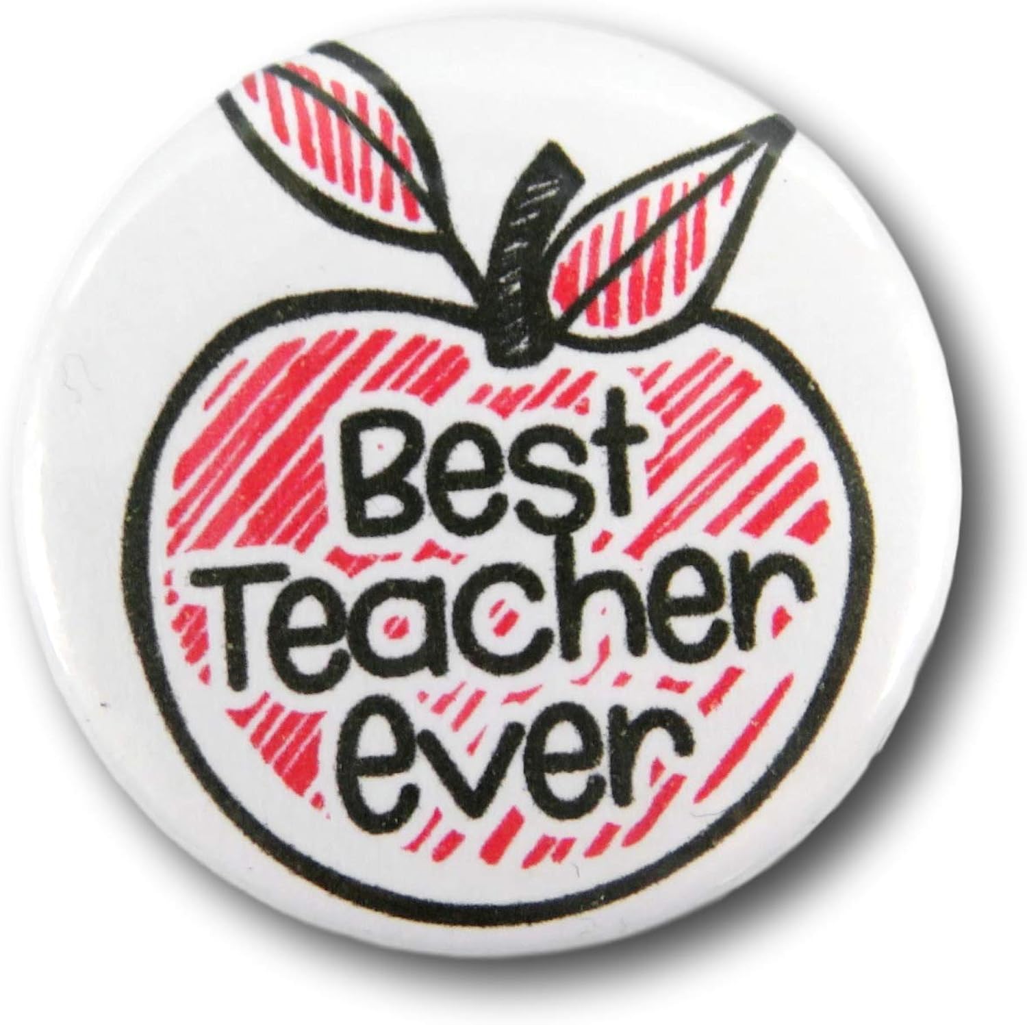 Apple teacher badge Best teacher ever teacher gift drawn apple cute