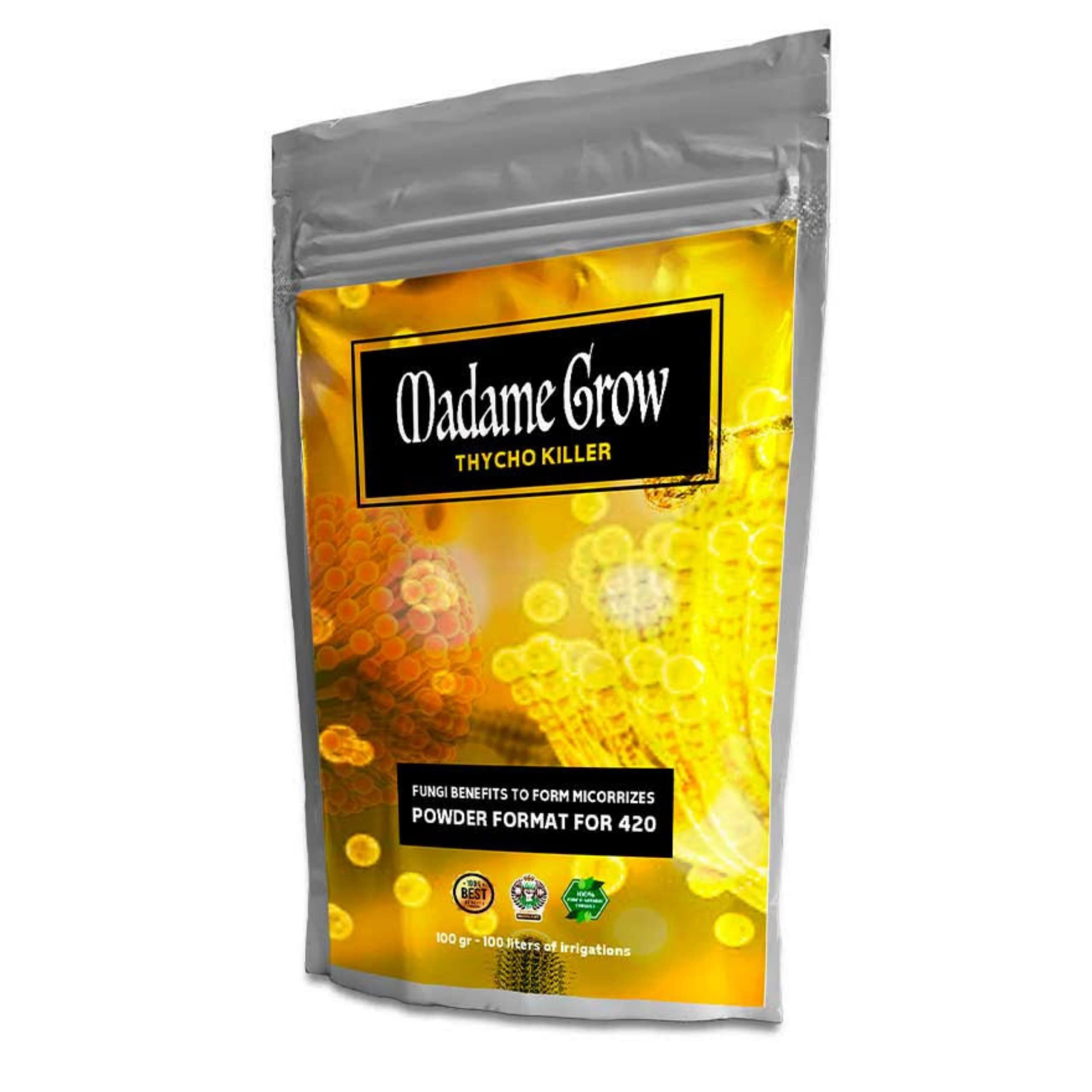 Trichoderma for 4.20 - Madame Grow - Trycho Killer - Beneficial Mushrooms helping fighting Harmful Mushrooms - Improve Production and Absorption - 50g