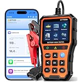 BT529 Bluetooth OBD2 Scanner &amp; Car Battery Tester, 2-in-1 Diagnostic Tool | Check Engine Code Reader, Live Data, Trip Analysis, Performance Test, Battery Test , for iPhone &amp; Android ,All 1996+ Vehicles