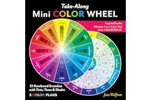 Take-Along Mini Color Wheel: 12 Numbered Colors with Tints, Tones & Shades; 5 Color Plans