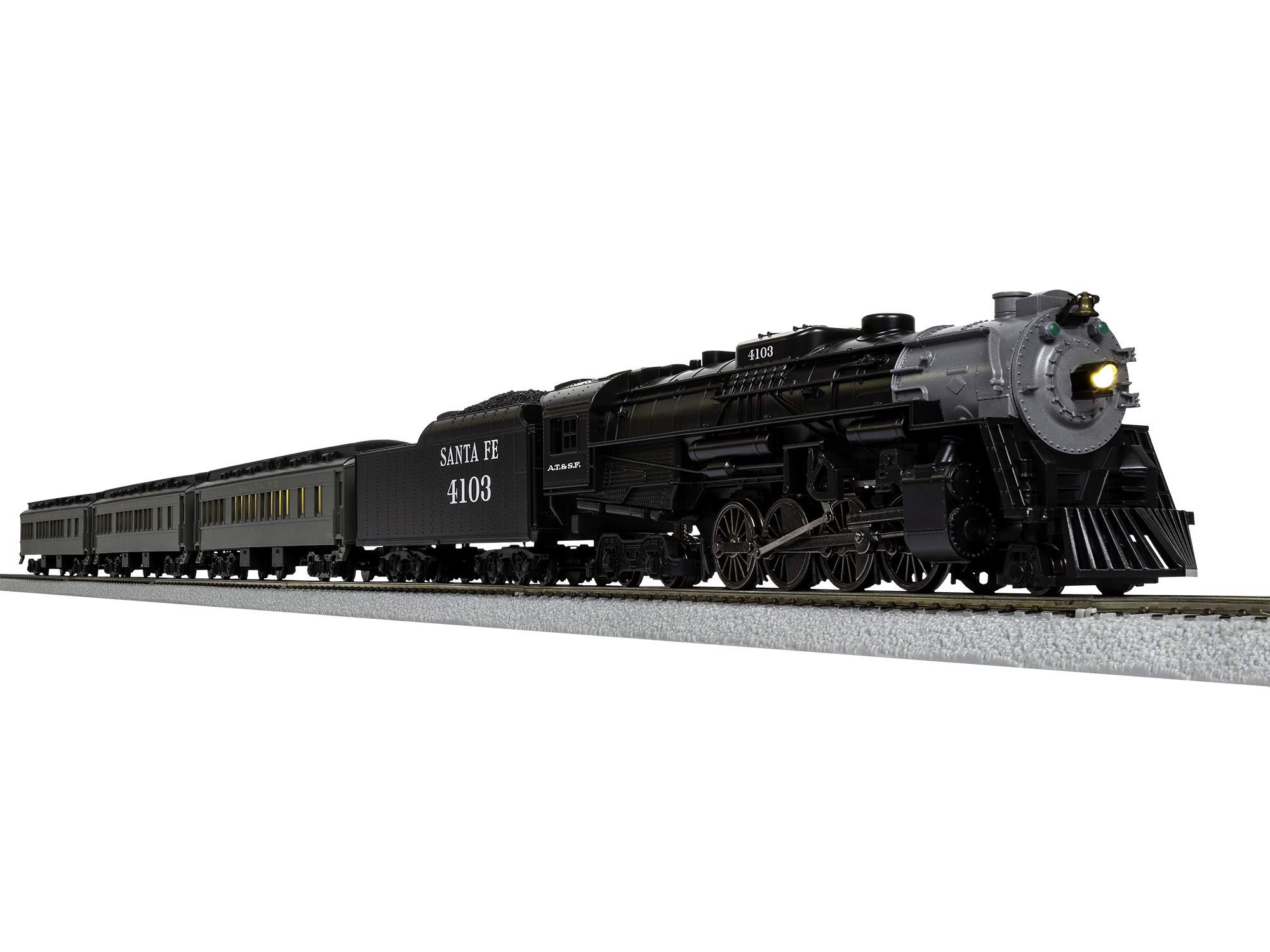 Lionel Santa Fe Cajon Flyer 2-8-4 Set with Bluetooth Capability, HO Gauge Model Train Set with Remote