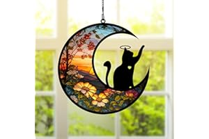 BamLue Pet Memorial Suncatcher for Windows Memorial Ornament, Pet Sympathy Gift to Memorialize The Loss, Pet Sun Catchers wit