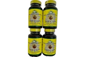 Nature Cure Original Bee Caps in Brown Bottles - 4 Pack - 120 Count Each Bottle