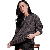 Amazon Essentials (Demi's Pick) Women's Oversized-Fit Faux Mohair Crewneck Sweater
