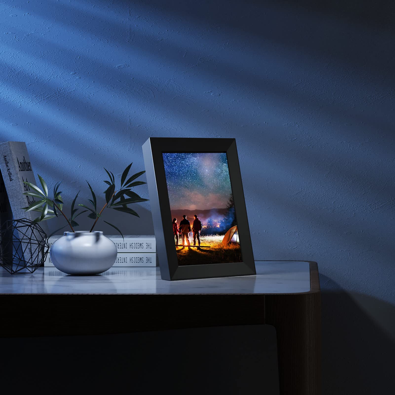 Dragon Touch 10 Inch WiFi Digital Picture Frame, 2K Auto-Rotate Touch Screen Built-in Rechargeable Battery,Digital Photo Frame, Share Photos via App, Email, Cloud in a Minute