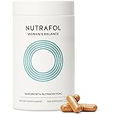 Nutrafol Women's Balance Hair Growth Supplements, Ages 45 and Up, Clinically Proven for Visibly Thicker Hair and Scalp Coverage, Dermatologist Recommended - 1 Month Supply