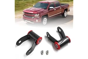 Nakuuly 1-1.5" Rear Lift Shackle Kit Compatible with 1988-2018 Chevy Silverado 1500 & GMC Sierra 1500 2wd 4wd Truck Suspensio