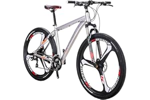 YH-X9 Mountain Bike Aluminum Frame 29 Inch Wheels 21 Speed Shifter Dual Disc Brakes Front Suspension Mens Bicycle XL