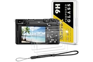 Screen Protector for Sony Alpha A6700 A7C II 7C II A7CII / 6700 ZV-E1 ZVE1 & Hand Lanyard [3+1 Pack] ，iDaPro Tempered Glass E