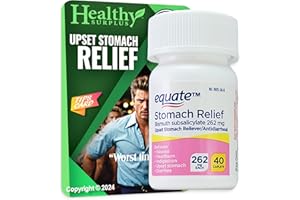 Healthy Surplus Stomach Relief - Bismuth Subsalicylate 262 mg 40 Caplets