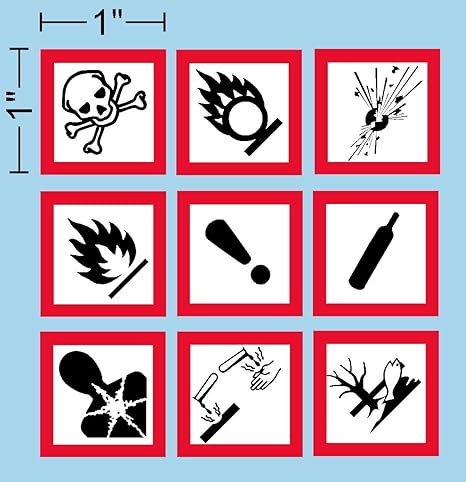 Amazon De I Make Decalstm Ghs Batch Piktogramm Osha Weiss