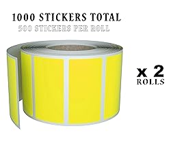 Royal Green Small Labels Yellow Stickers