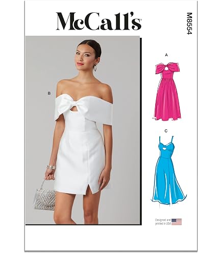 Amazon.com: Vogue Misses' Halter Neck Dress Sewing Pattern Kit, Design Code  V1881, Sizes L-XL-2XL : Arts, Crafts & Sewing