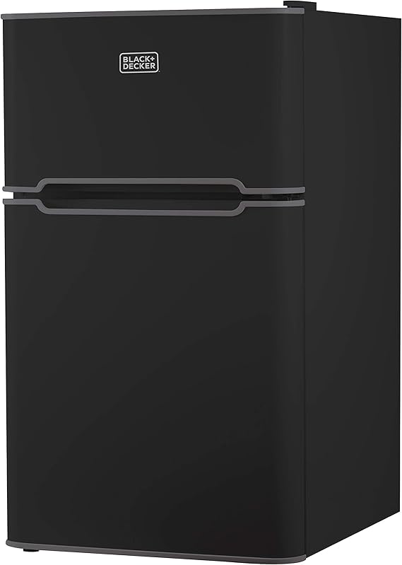 BLACK+DECKER 2 Door Mini Fridge with Separate True Freezer