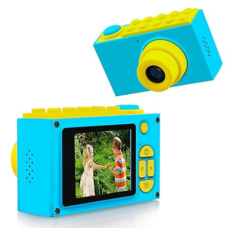 ShinePick Fotoapparat Kinder, Digitalkamera Kinder, 8MP / HD 1080P / 2 Inch Bildschirm / Foto & Video / Rahmen / Filter, Kind