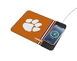 SOAR NCAA Wireless Charging Mouse Pad, Clemson Tigers