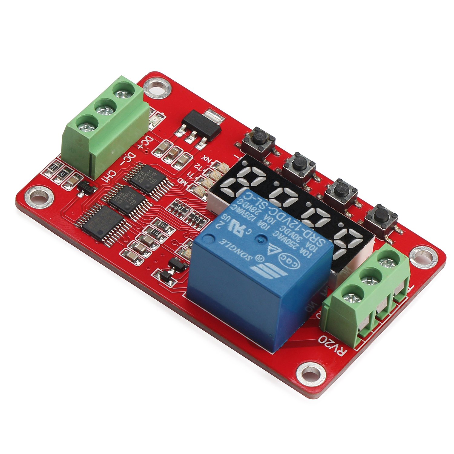 12V DC Relay Module, DROK Multifunctional DC 12 Volt 1 Channel Relay