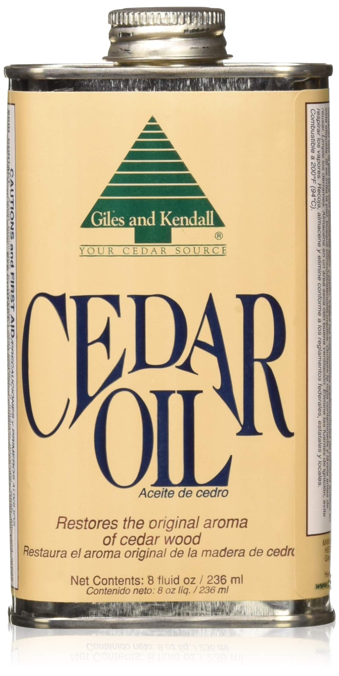 Giles and Kendall Cedar Oil Restores the Original Aroma of Cedar Wood