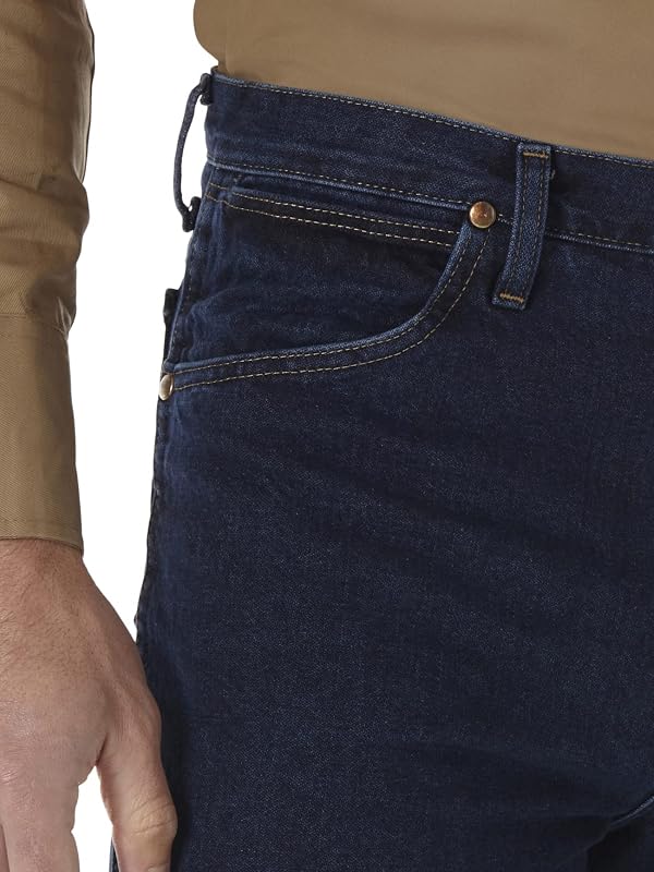 Jeans justos Denim Fit masculinos, Dark Stone Wash, 27 L x 32 Long, Pedra Escura, 27W x 32L