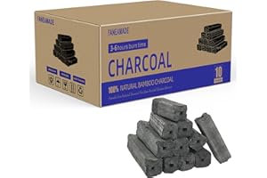 FANEAMADE Lump Charcoal for Grilling and Smoking, Binchotan-Grade Premium Hardwood, Smokeless with Low Ash, Fits Smoker & BBQ,10 lb Bag